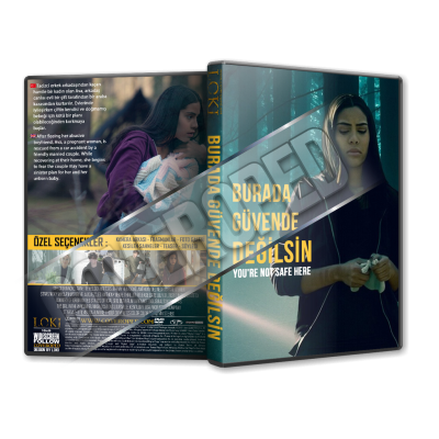 Burada Güvende Değilsin - You're Not Safe Here - 2021 Türkçe Dvd Cover Tasarımı